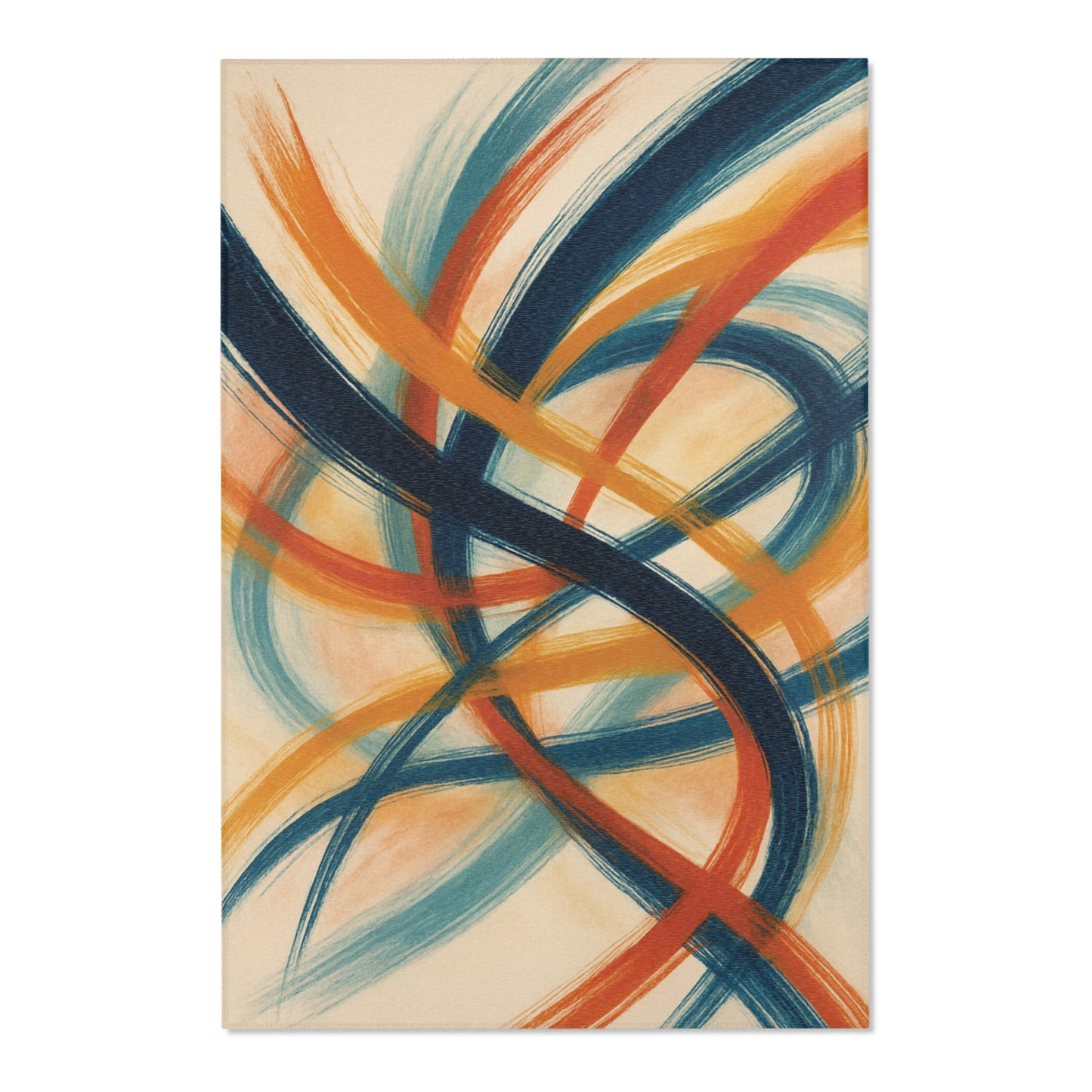 Chic Abstract Area Rug, Modern Home Decor, Living Room Accent, Geometric Carpet, Boho Style Rugs, Housewarming Gift