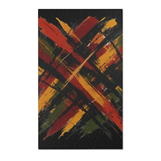 Stylish Area Rug Afrocentric Design, Home Décor, Living Room Carpet, Bedroom Rug, Floor Mat, Gift for Housewarming, Eco-Friendly