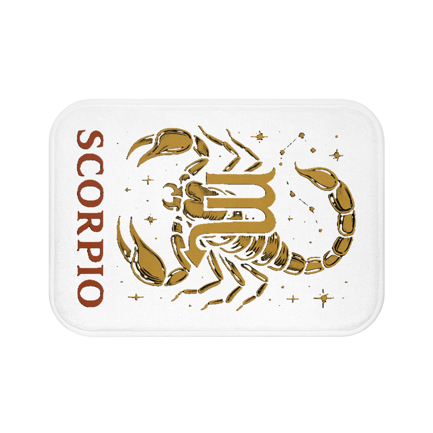 Scorpio Zodiac Bath Mat, Astrological Home Decor, Horoscope Gift, Scorpio Merchandise, Astrology Bathroom Rug