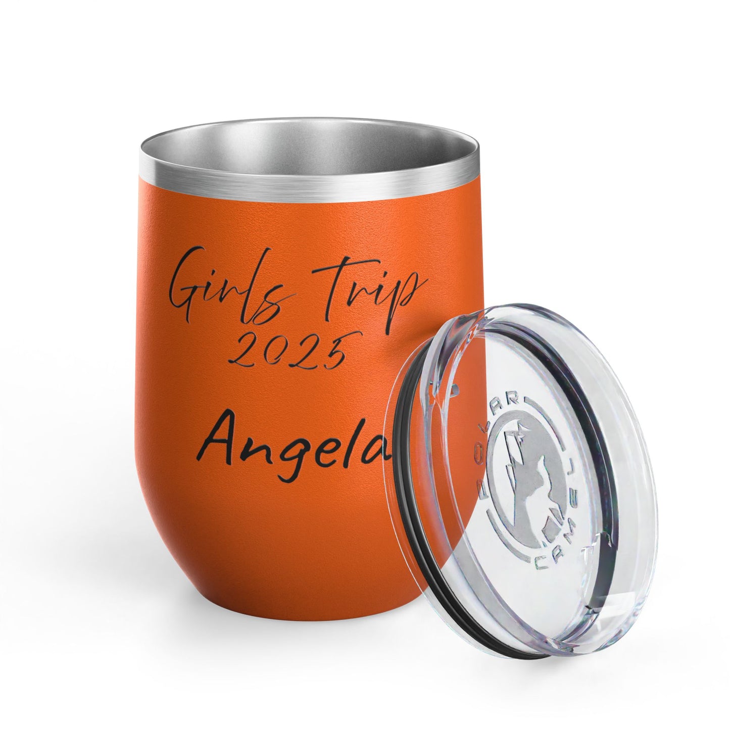 Personalize your Girls Trip 2025 Wine Tumbler Travel Mug Beach Picnic Accessory Girls Trip