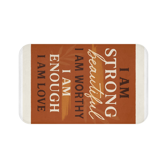 Empowering Affirmation Bathmat Inspirational Decor, Self-Love Home Accessory, Gift for Friends & Family, Motivational