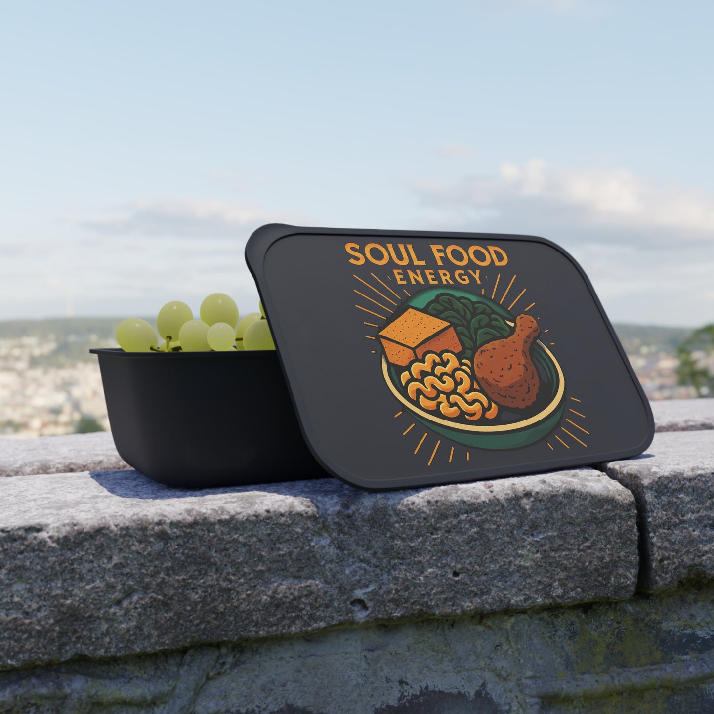 Soul Food Energy Bento Box | Meal Prep Container, Healthy Lunch Box, Eco-Friendly Bento, Gift for Foodies, On-the-Go Dining