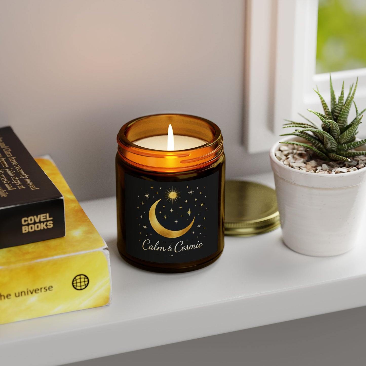Calm & Cosmic Scented Candles | Aromatherapy for Relaxation, Home Decor, Gift Ideas, Meditation, Spa Experience