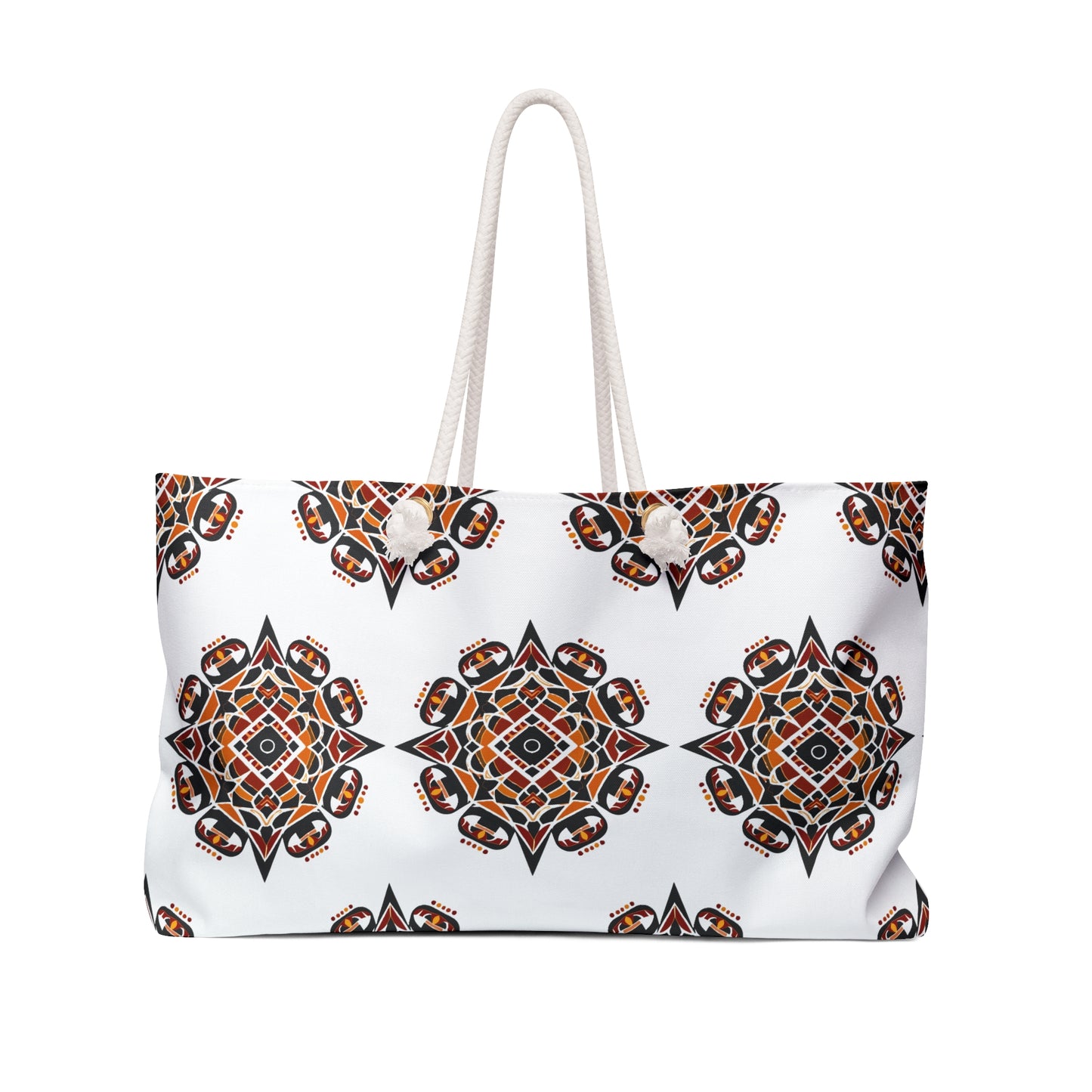 Bohemian Abstract Weekender Bag Ideal for Travel, Gym, Beach, Yoga Shoulder Tote Bag Afro Hair Black American African Girl