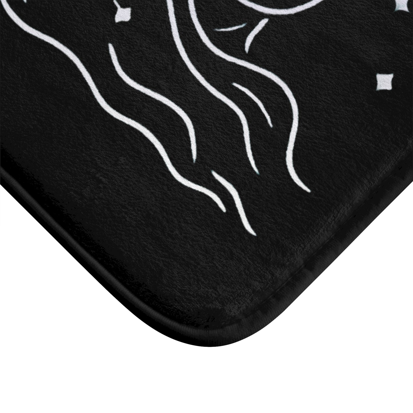 Aquarius Zodiac Bath Mat, Astrology Gift, Horoscope Home Decor, Celestial Bath Rug, Zodiac Sign Shower Mat