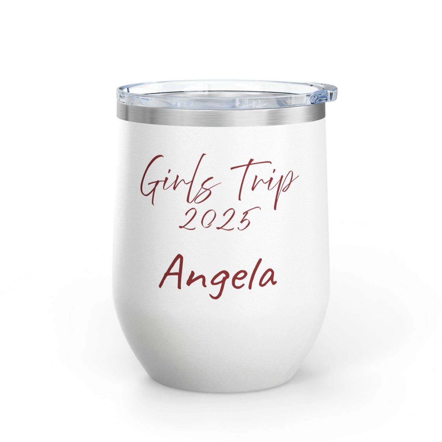 Personalize your Girls Trip 2025 Wine Tumbler Travel Mug Beach Picnic Accessory Girls Trip