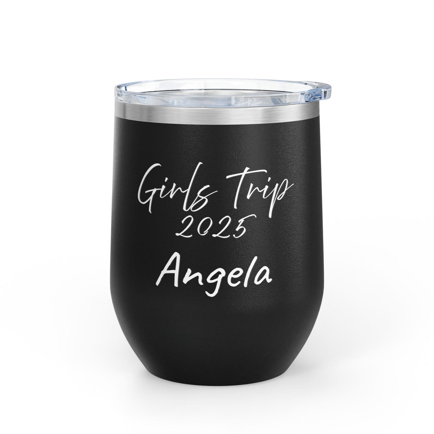 Personalize your Girls Trip 2025 Wine Tumbler Travel Mug Beach Picnic Accessory Girls Trip