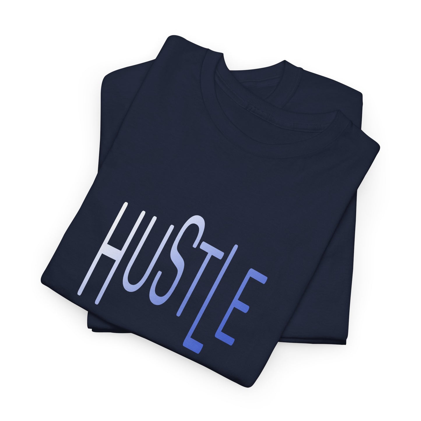 Hustle Men's Cotton Tee. Casual Wear. Afro Hair Black American African Man T-shirt