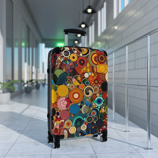 Vibrant Art Suitcase, Colorful Luggage for Travelers, Unique Carry-On Bag for Adventures, Perfect Travel Gift, Stylish Vacation Essential