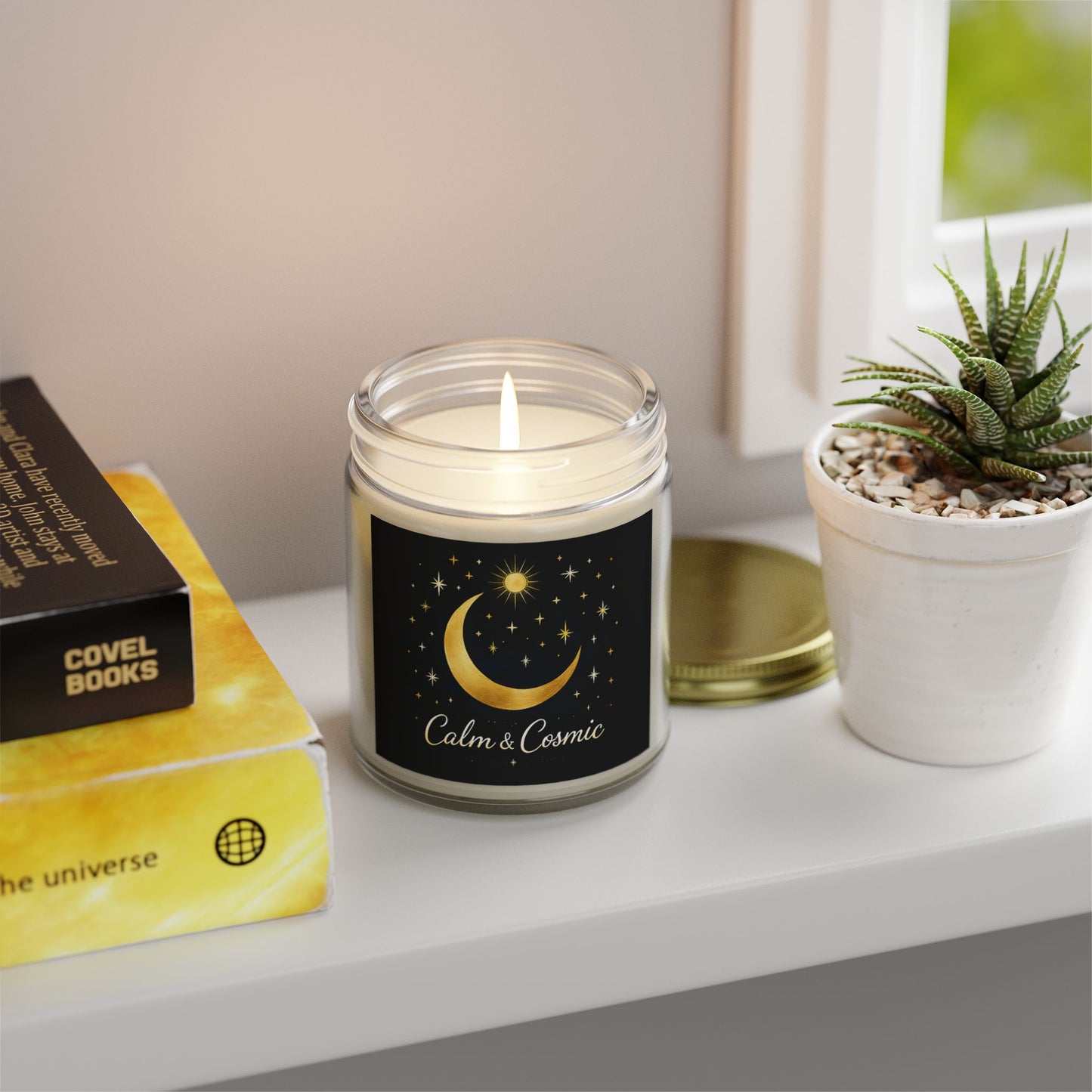 Calm & Cosmic Scented Candles | Aromatherapy for Relaxation, Home Decor, Gift Ideas, Meditation, Spa Experience