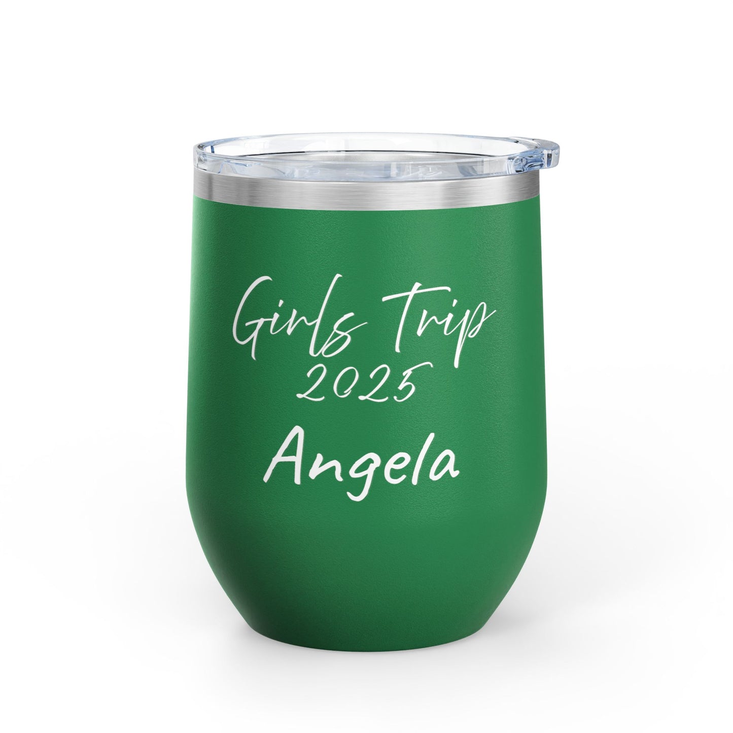 Personalize your Girls Trip 2025 Wine Tumbler Travel Mug Beach Picnic Accessory Girls Trip
