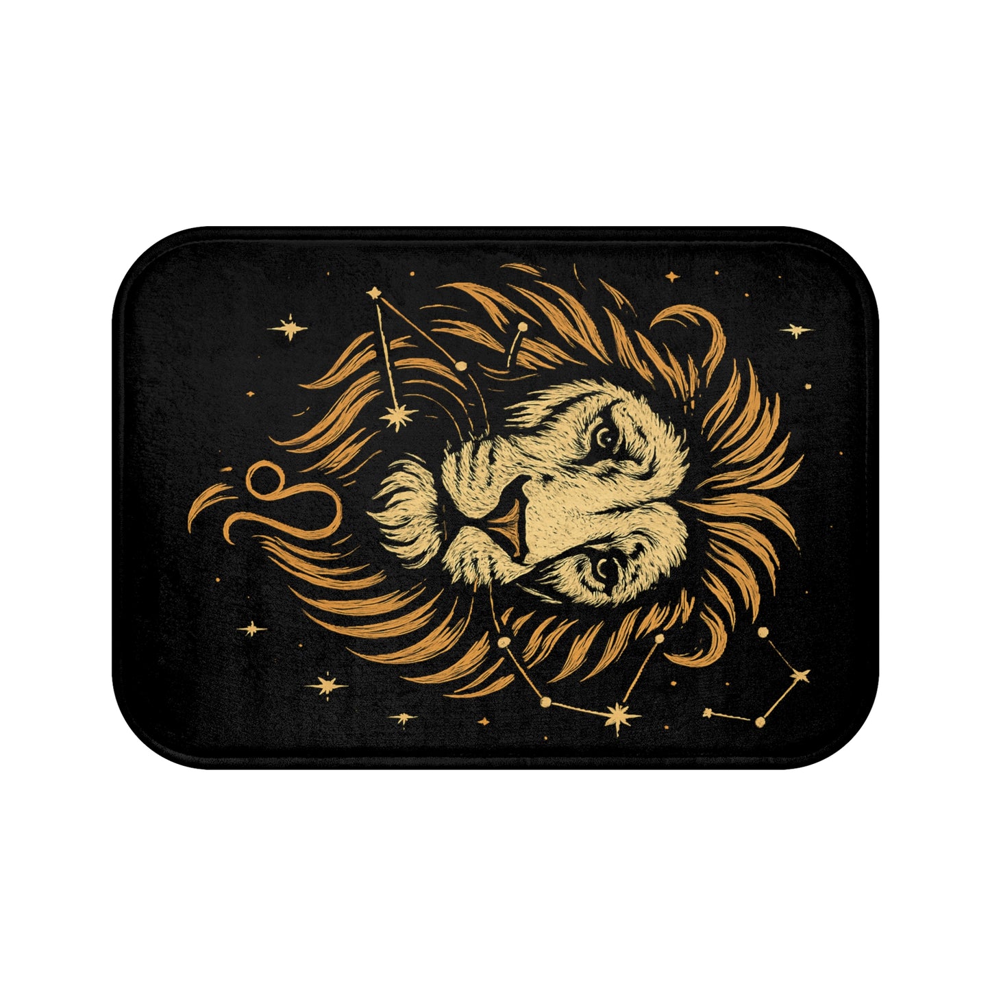 Leo Zodiac Bathmat. Astrology Decor, Horoscope Gift, Bathroom Rug, Zodiac Sign Gift, Star Sign Home Decor