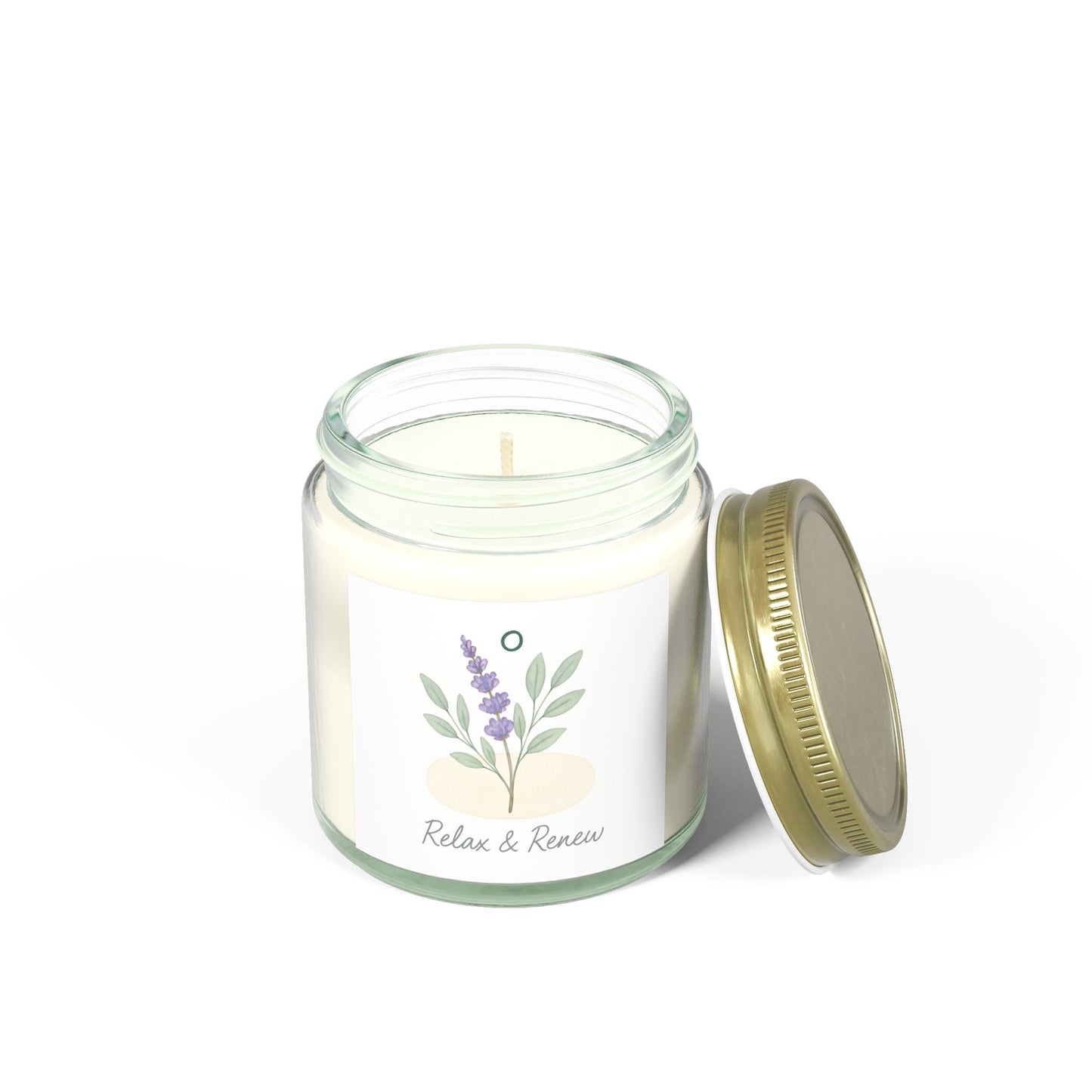 Relax & Renew Scented Candle, Aromatherapy Candle, Lavender Candle, Eco-Friendly Candle, Gift for Self-Care, Home Decor