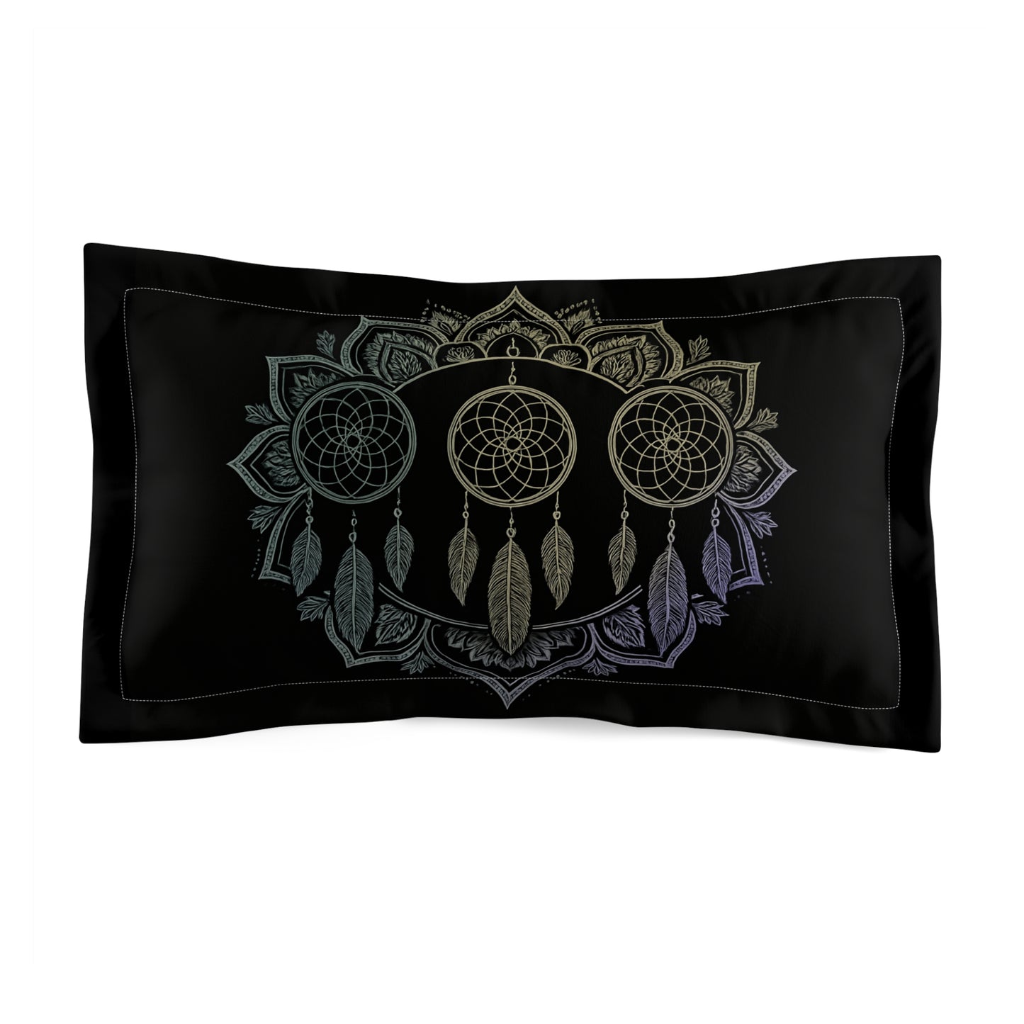 Dreamcatcher Microfiber Pillow Sham, Bohemian Bedding Decor, Bedroom Accessories, Gift for Dreamers, Home Décor