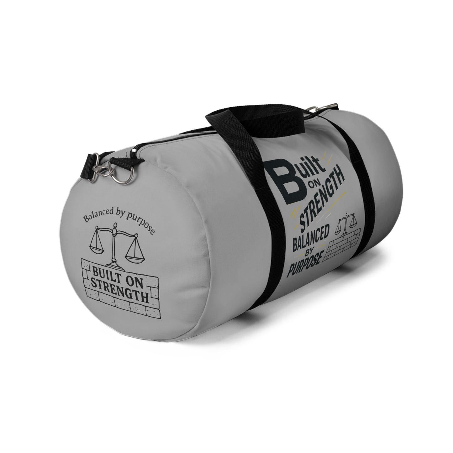 Strength Balance Duffel Bag, Gym Bag, Motivational Tote, Workout Gear, Fitness Accessories, Travel Essentials