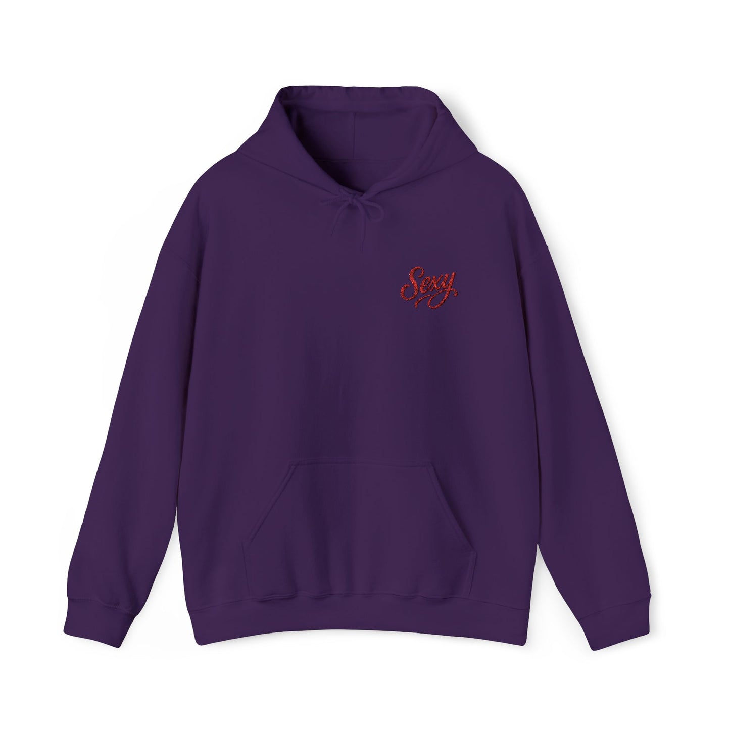 Embroidered Sexy Inspired Unisex Heavy Blend™ Hooded Sweatshirt Casual Wear Gift for Locs Lovers Afro Hair Black American African Girl