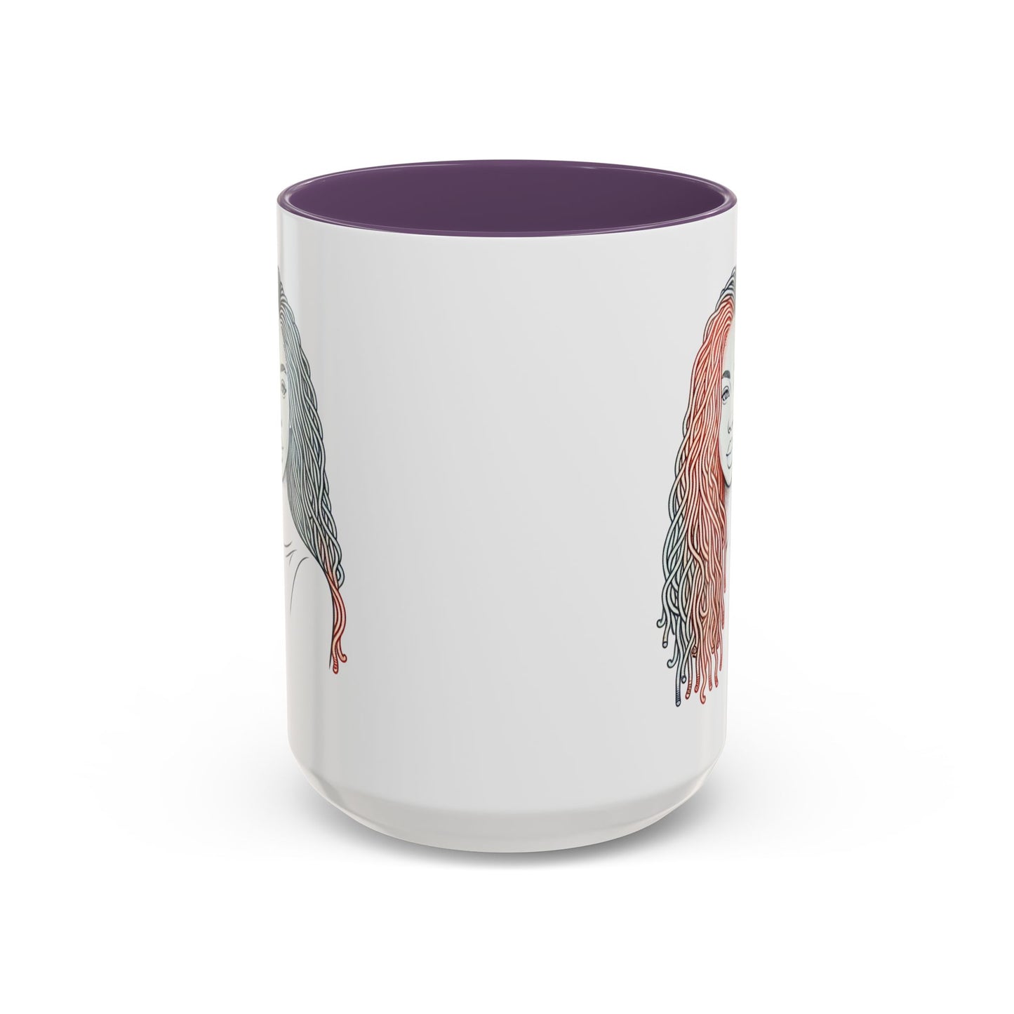 Artistic Accent Coffee Mug. Afrocentric Gift Afro Hair Black American African Girl