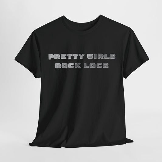 Pretty Girls Rock Locs Tee, Casual Wear Gift for Locs Lovers Afro Hair Black American African Girl T-shirt