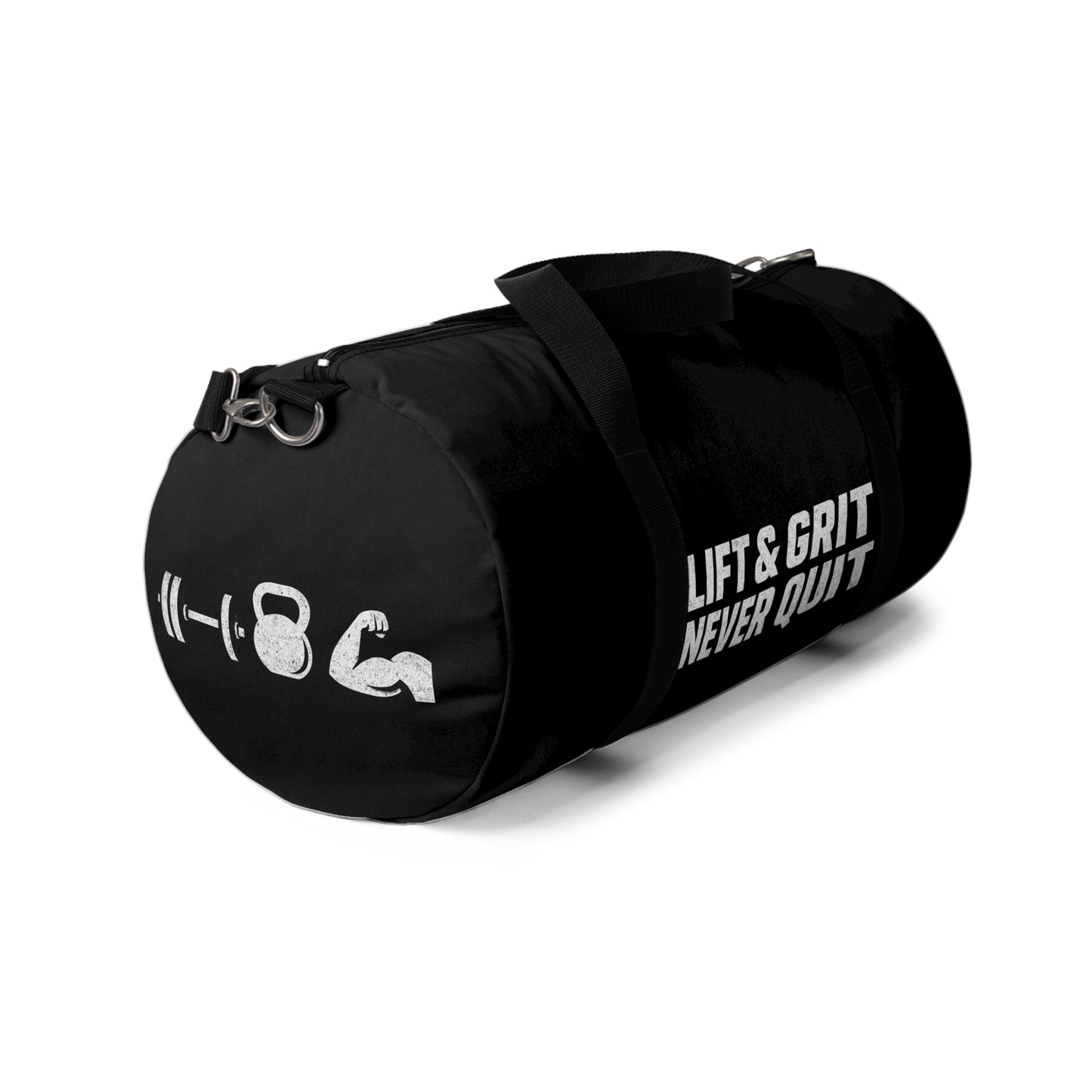 Fitness Duffel Bag, Lift & Grit Never Quit, Gym Gear, Workout Bag, Sports Tote, Travel Companion