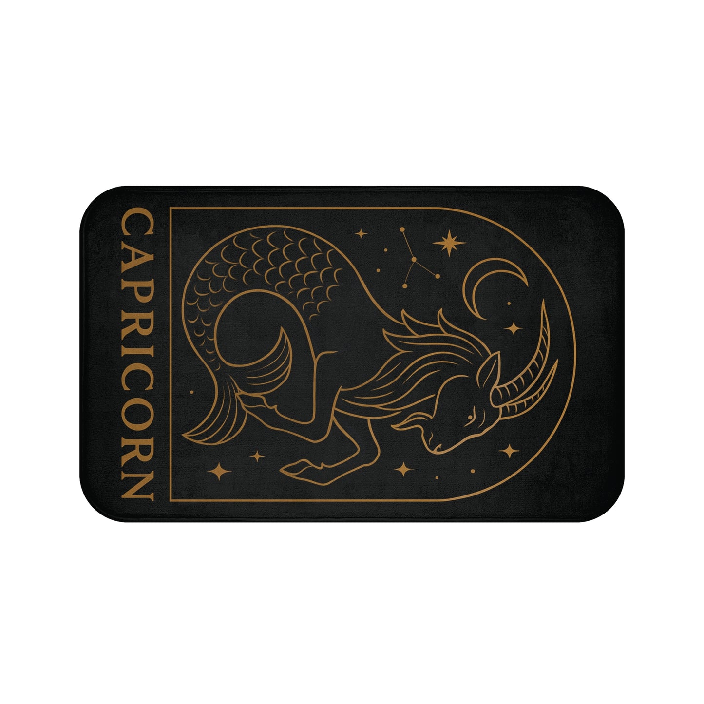 Capricorn Bathmat, Zodiac Decor, Astrological Gift, Astrology Home, Capricorn Gift Idea, Horoscope Bath Accessory