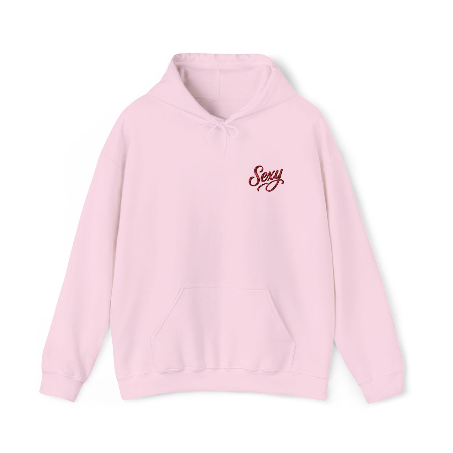 Embroidered Sexy Inspired Unisex Heavy Blend™ Hooded Sweatshirt Casual Wear Gift for Locs Lovers Afro Hair Black American African Girl