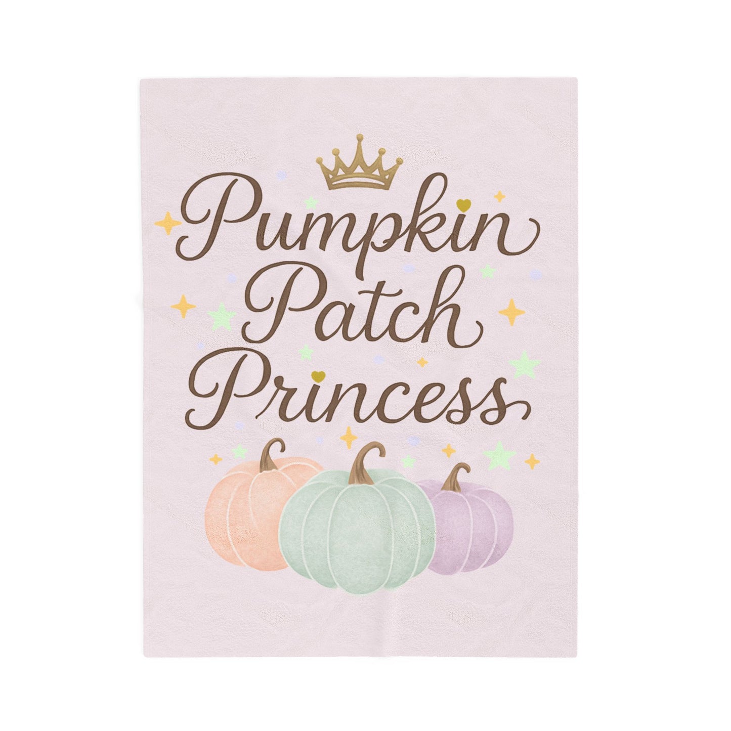 Pumpkin Patch Princess Cozy Fleece Blanket Cozy Fall Vibes Gift for Her Cozy Gift Idea