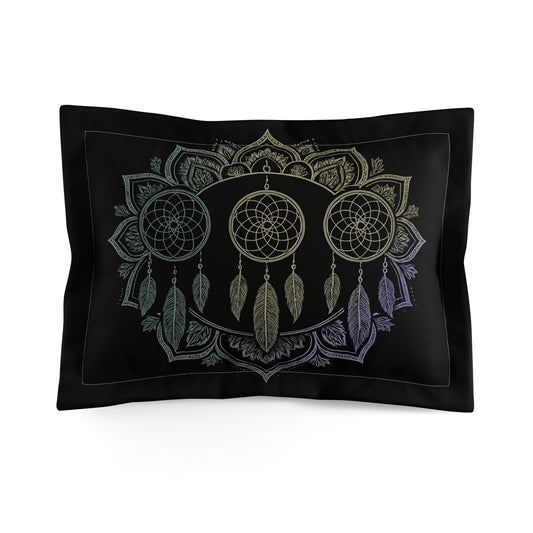 Dreamcatcher Microfiber Pillow Sham, Bohemian Bedding Decor, Bedroom Accessories, Gift for Dreamers, Home Décor