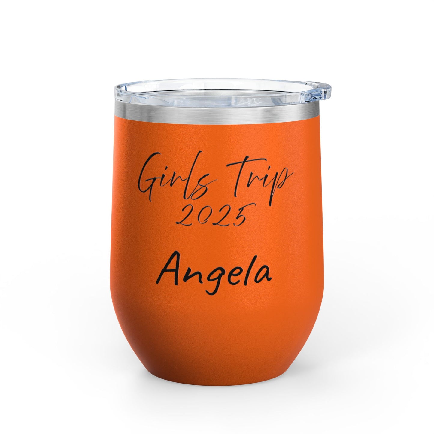 Personalize your Girls Trip 2025 Wine Tumbler Travel Mug Beach Picnic Accessory Girls Trip
