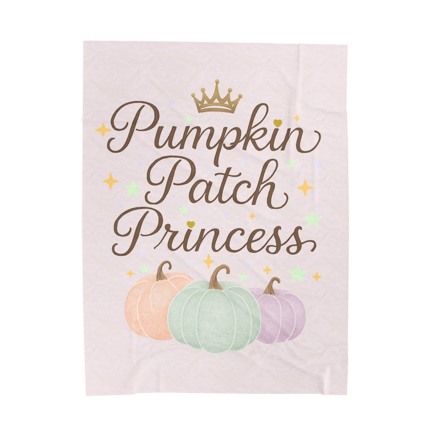 Pumpkin Patch Princess Cozy Fleece Blanket Cozy Fall Vibes Gift for Her Cozy Gift Idea