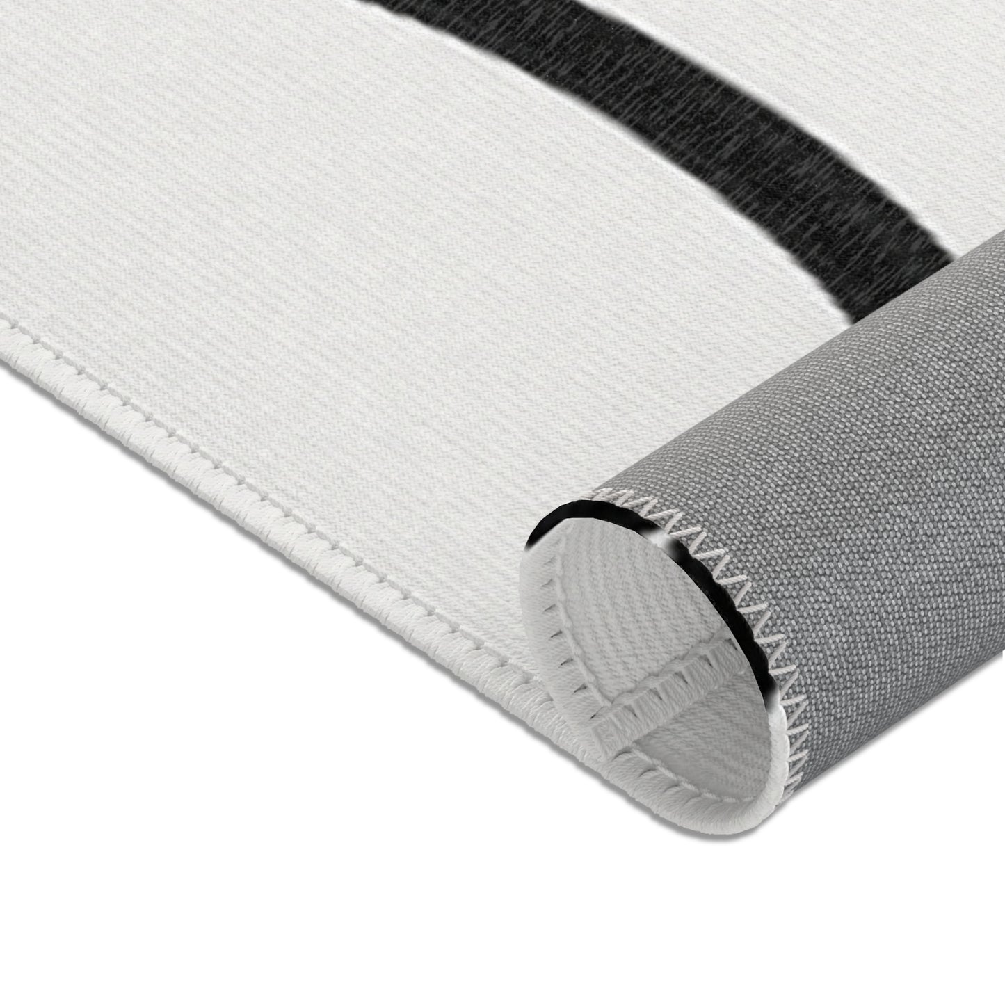 Modern Abstract Area Rug, Minimalist Home Decor, Living Room Mat, Boho Style Rug, Black and White Design