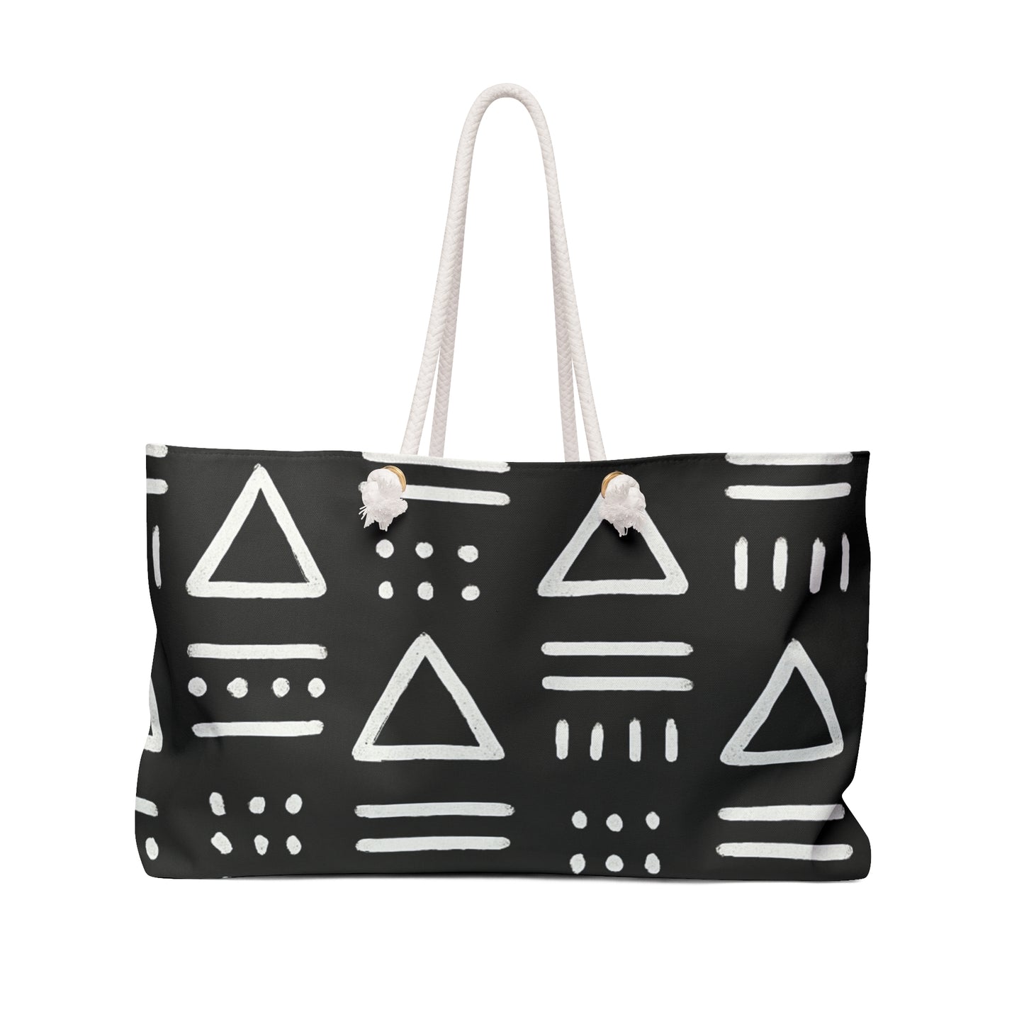 Chic Tribal Print Weekender Bag, Travel Tote, Beach Bag, Gym Bag, Weekend Getaway Bag, Stylish Luggage