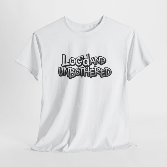 Loc’d and Unbothered T-shirt Casual Wear Gift for Locs Lovers Afro Hair Black American African Girl T-shirt