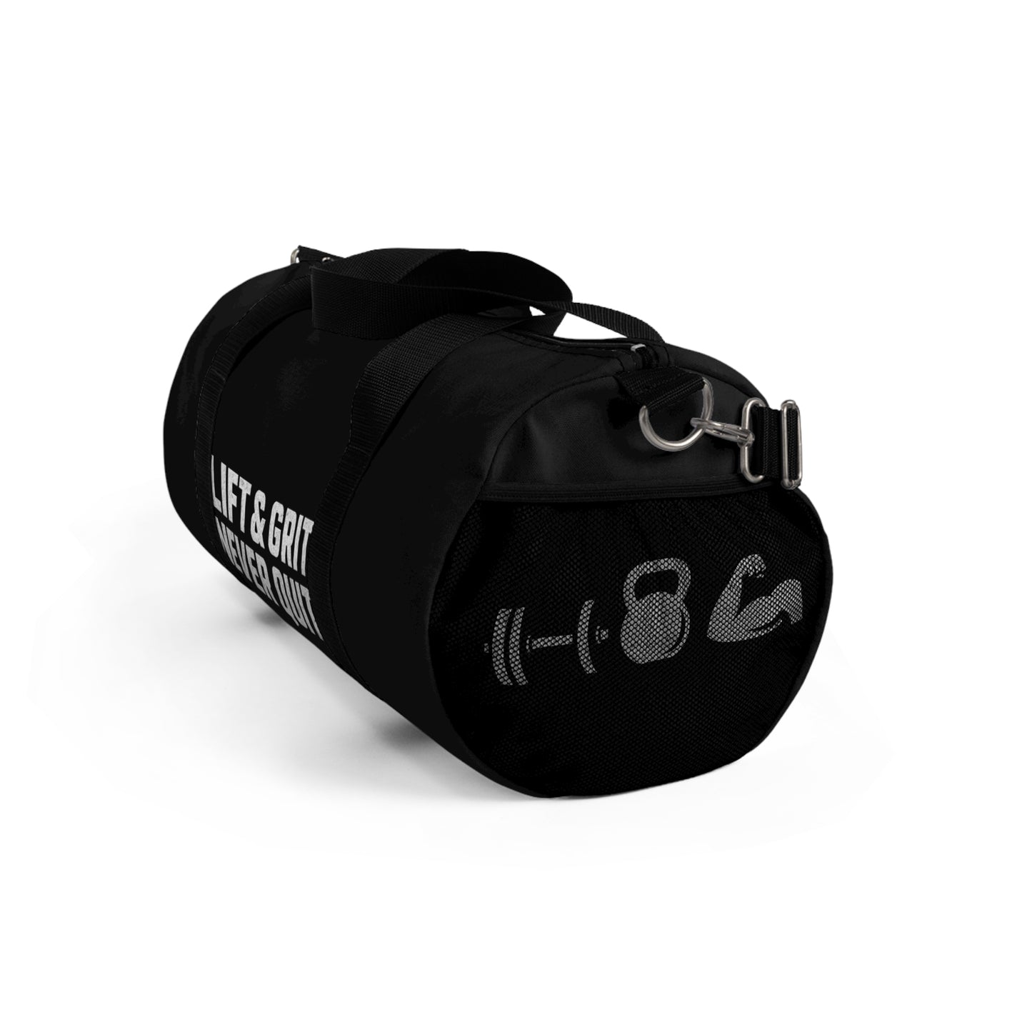 Fitness Duffel Bag, Lift & Grit Never Quit, Gym Gear, Workout Bag, Sports Tote, Travel Companion