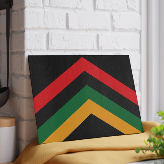 Colorful Striped Glass Cutting Board, Kitchen Decor, Gift for Home Cooks, Housewarming Gift, Kitchen Essentials, Unique Kitchen Accessory