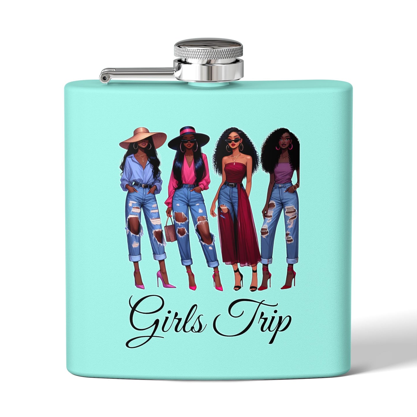 Girls Trip Stainless Steel Flask - Fun Travel Accessory for Friends