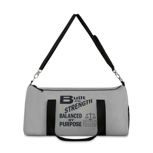 Strength Balance Duffel Bag, Gym Bag, Motivational Tote, Workout Gear, Fitness Accessories, Travel Essentials