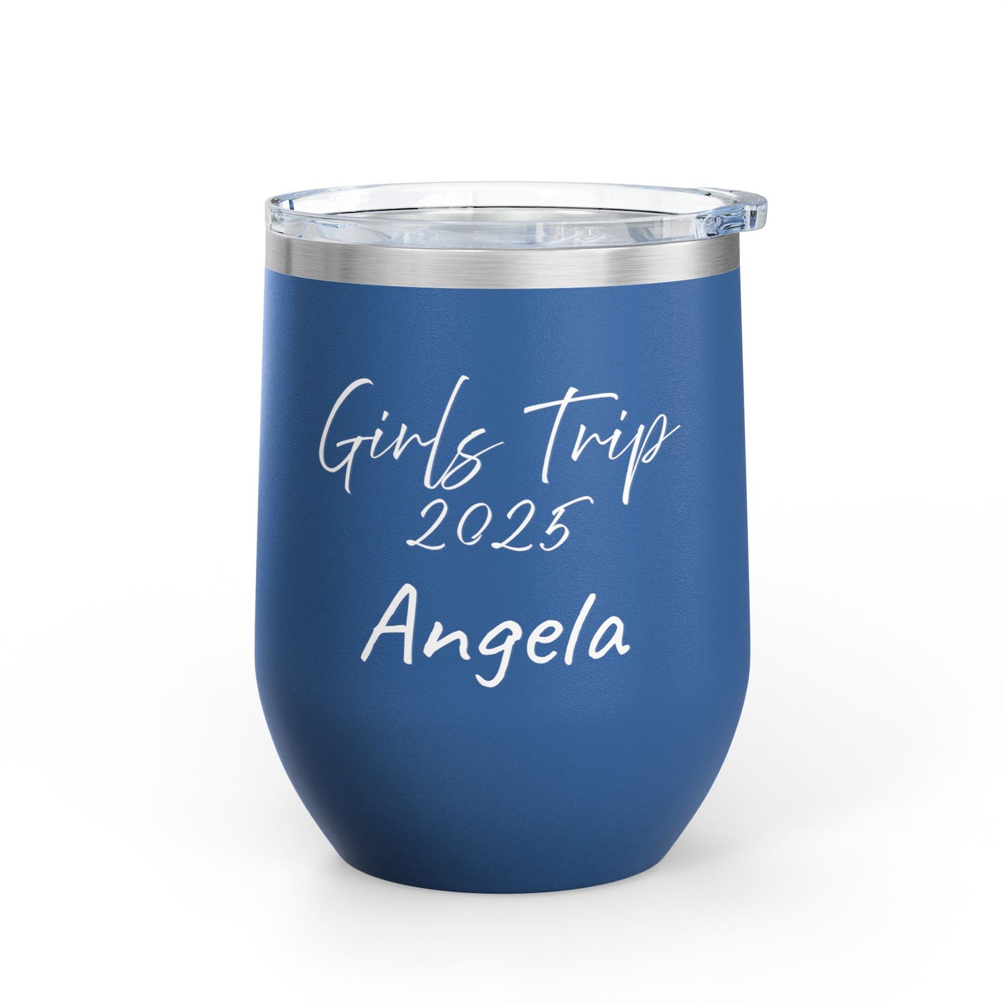 Personalize your Girls Trip 2025 Wine Tumbler Travel Mug Beach Picnic Accessory Girls Trip