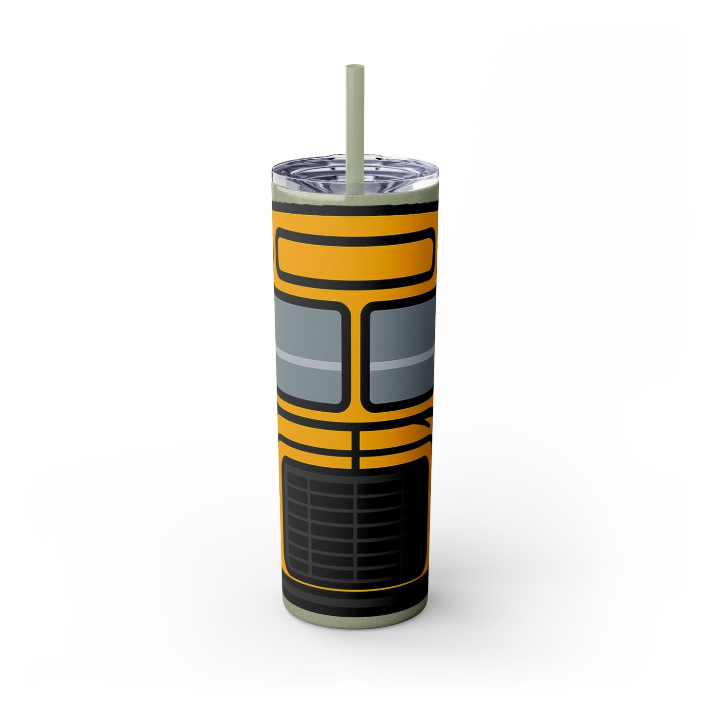School Bus Skinny Tumbler, 20oz, Cute Gift for Teachers, Back to School, Travel Mug, Eco-Friendly Drinkware