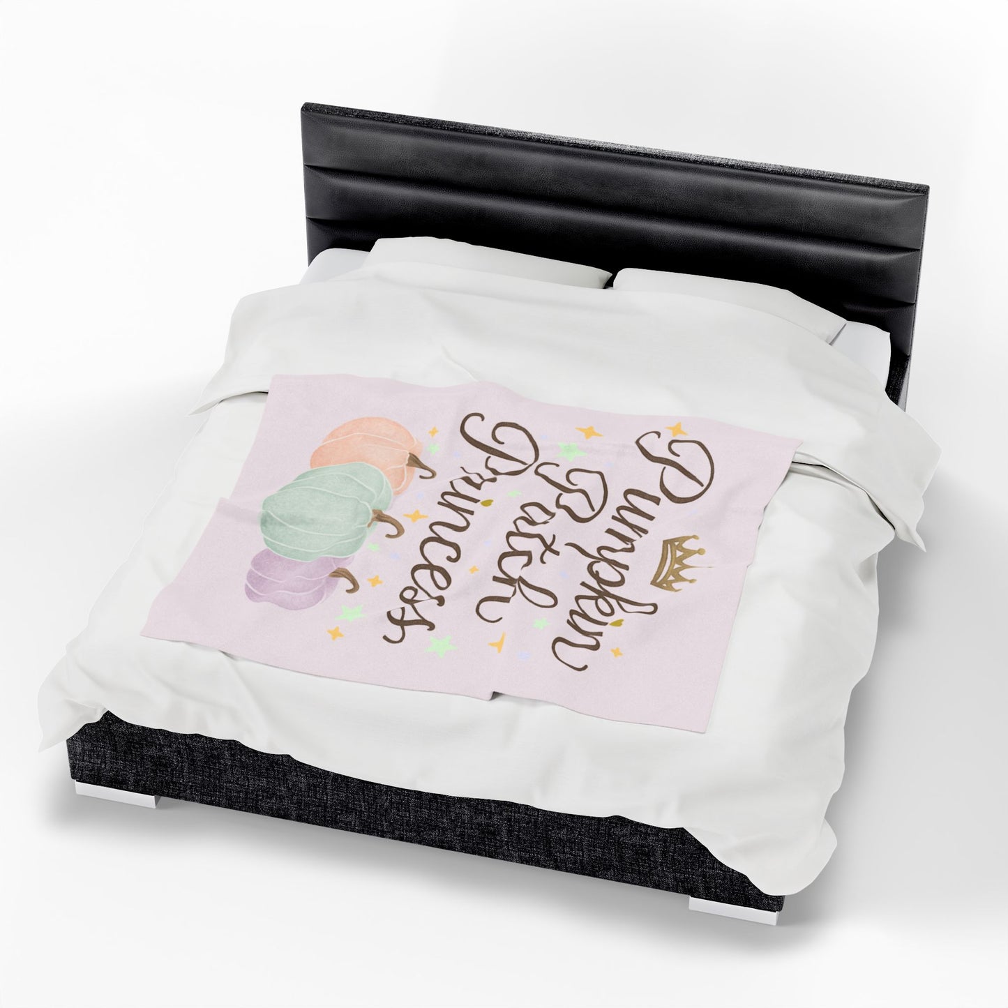 Pumpkin Patch Princess Cozy Fleece Blanket Cozy Fall Vibes Gift for Her Cozy Gift Idea