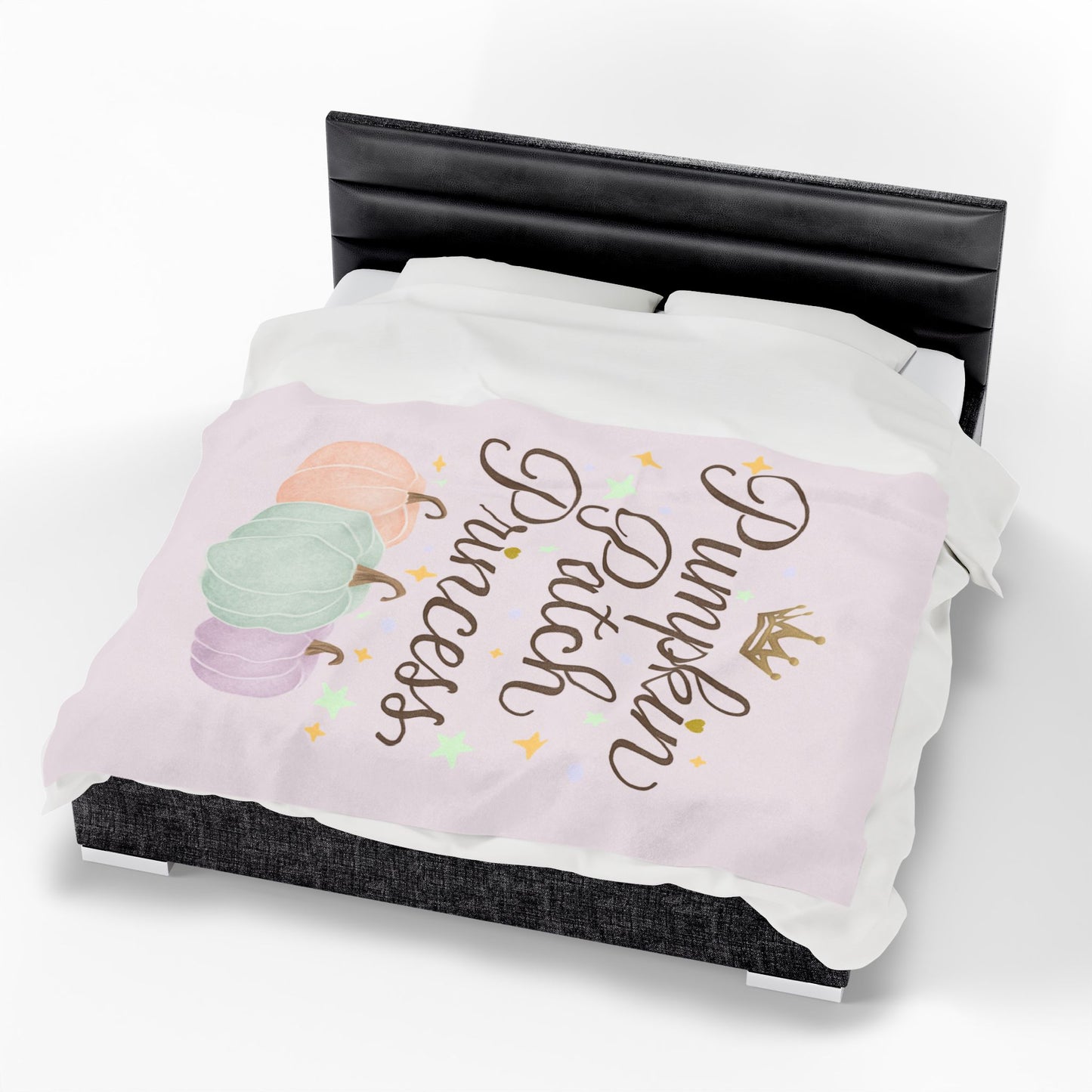 Pumpkin Patch Princess Cozy Fleece Blanket Cozy Fall Vibes Gift for Her Cozy Gift Idea
