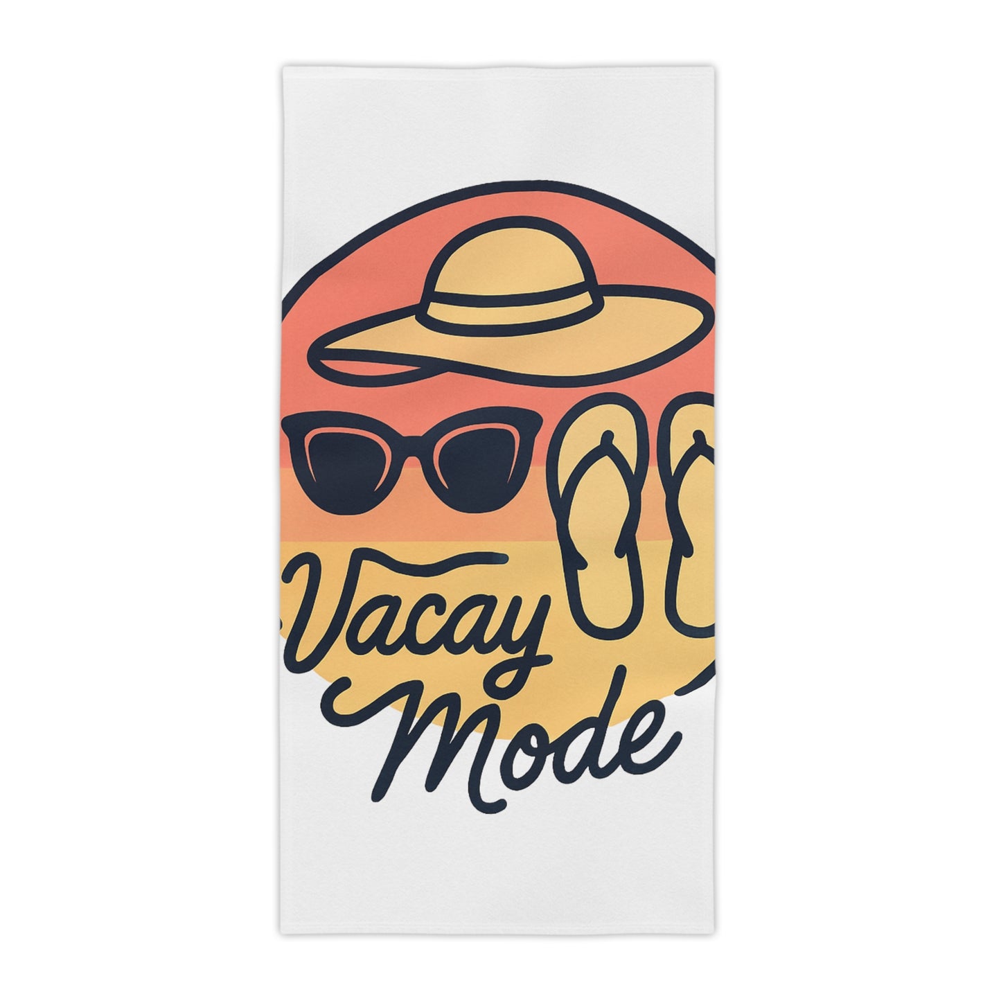 Vacay Mode Design Vacation Vibes Beach Towels. Perfect for Summer, Pool Days, Travel, Gifts & Relaxation
