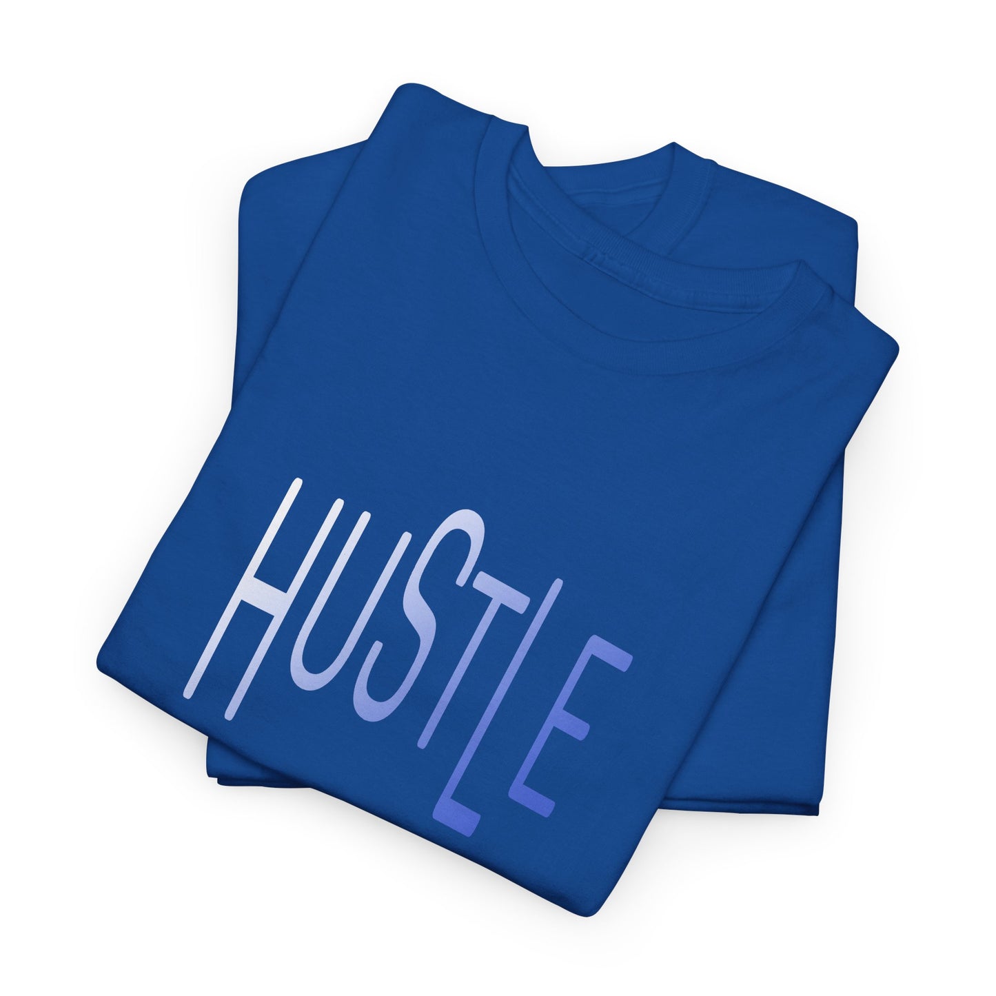 Hustle Men's Cotton Tee. Casual Wear. Afro Hair Black American African Man T-shirt