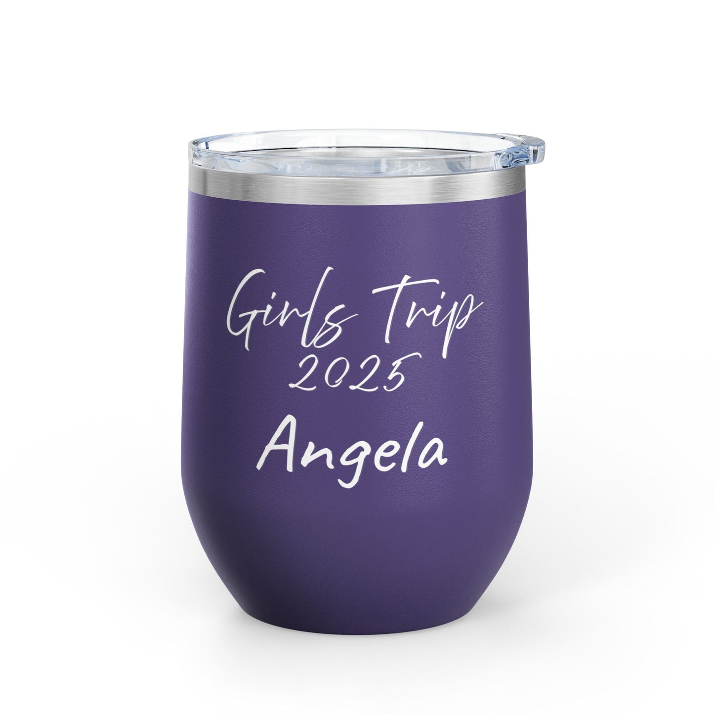 Personalize your Girls Trip 2025 Wine Tumbler Travel Mug Beach Picnic Accessory Girls Trip