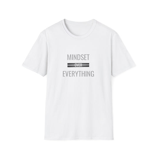 Mindset Over Everything Unisex T-Shirt, Motivational Tee, Gift for Entrepreneurs, Casual Wear, Wellness Apparel, Birthday Gift