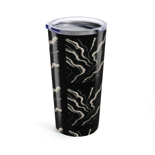 Chic Marble Tumbler, Stylish Insulated Drinkware, Unique Gift for Coffee Lovers, Modern Home Decor, Elegant Travel Mug