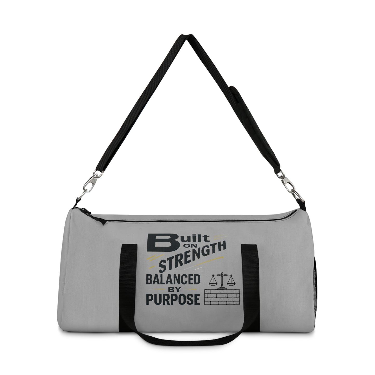 Strength Balance Duffel Bag, Gym Bag, Motivational Tote, Workout Gear, Fitness Accessories, Travel Essentials