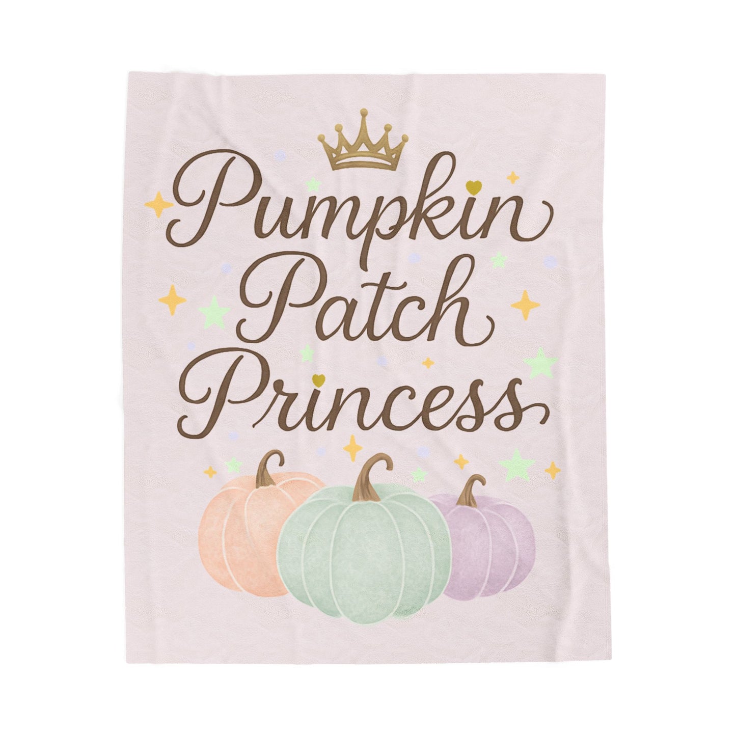 Pumpkin Patch Princess Cozy Fleece Blanket Cozy Fall Vibes Gift for Her Cozy Gift Idea