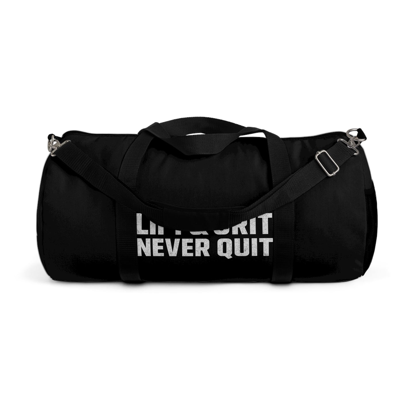 Fitness Duffel Bag, Lift & Grit Never Quit, Gym Gear, Workout Bag, Sports Tote, Travel Companion