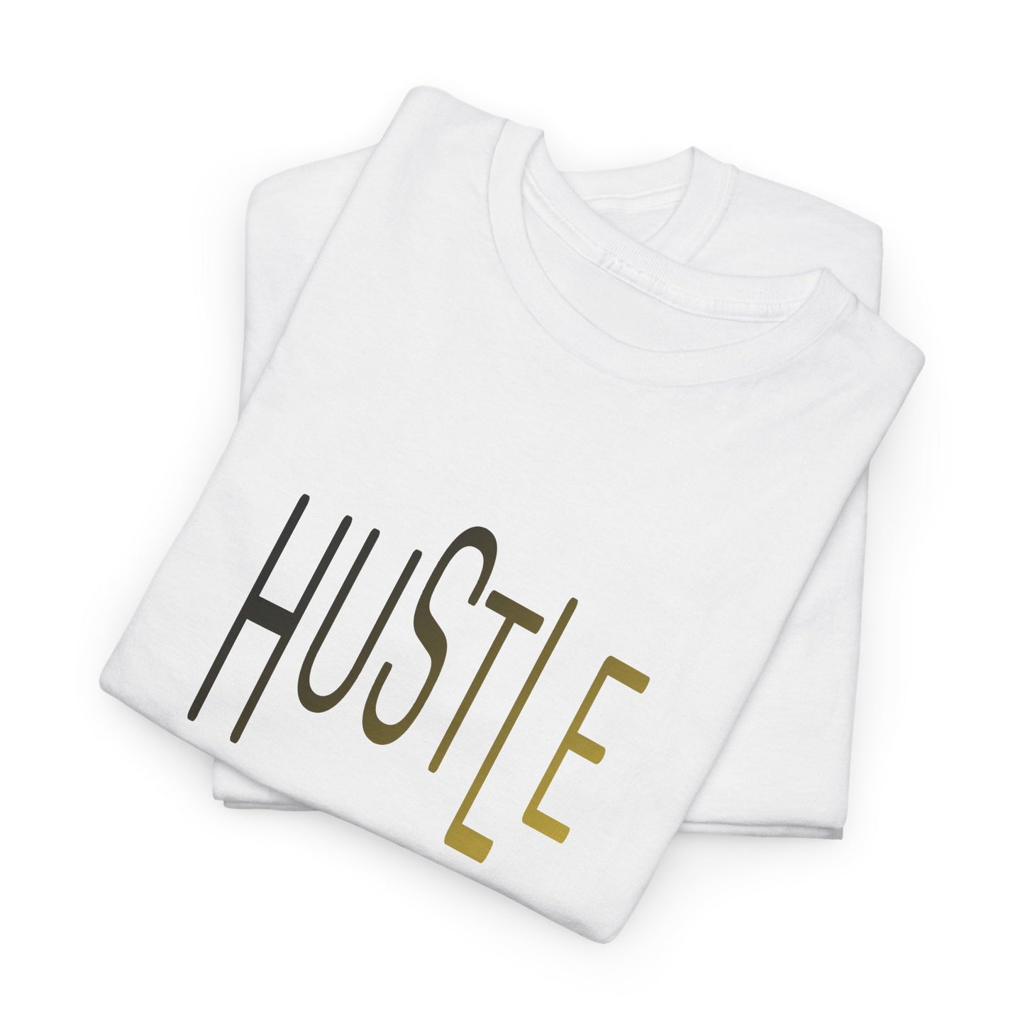 Hustle Men's Cotton Tee. Casual Wear. Afro Hair Black American African Man T-shirt