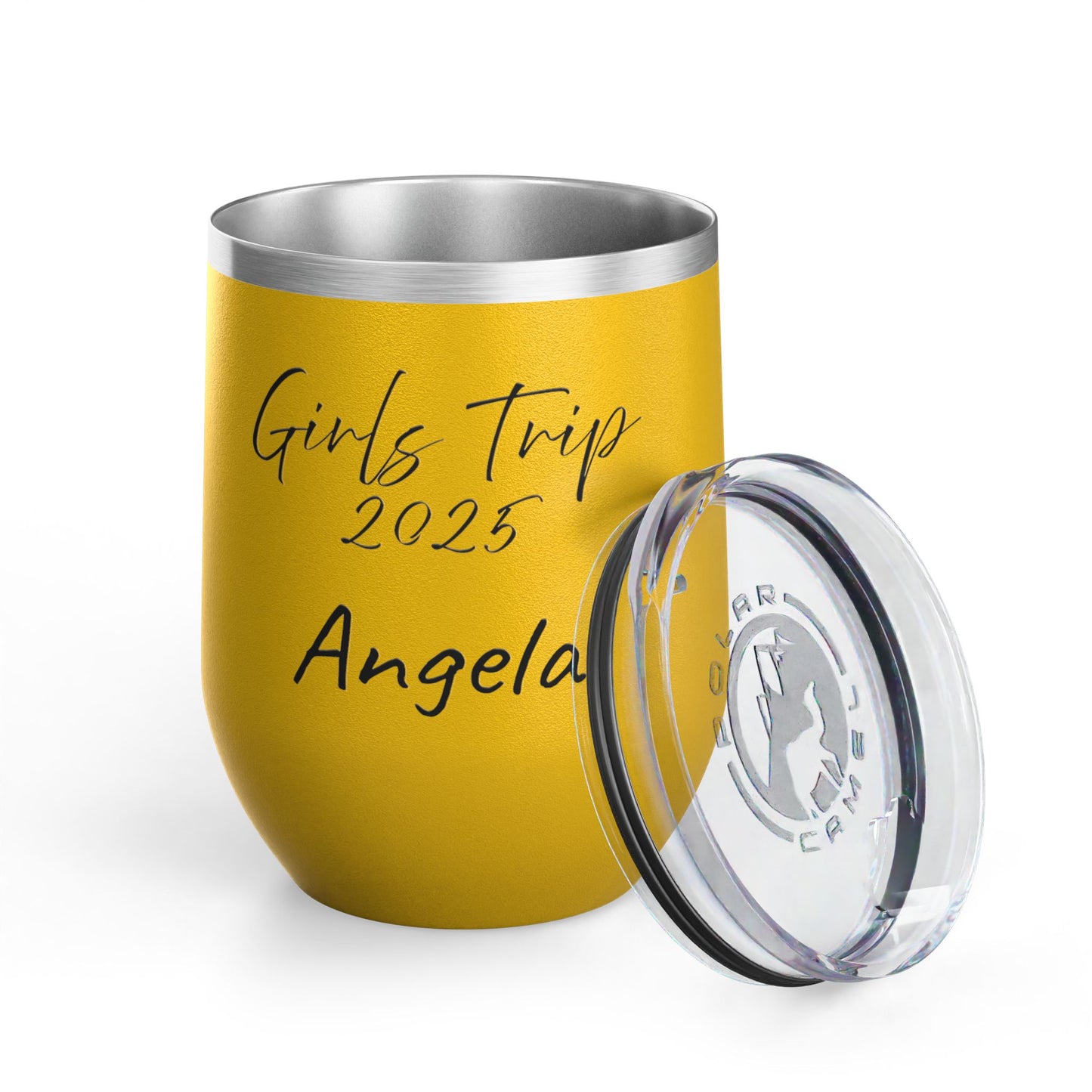 Personalize your Girls Trip 2025 Wine Tumbler Travel Mug Beach Picnic Accessory Girls Trip